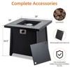 28 Inch Propane Fire Pit Table, 50000BTU Rectangle Fire Table with Cover, Sturdy Steel and Iron Fence Surface, CSA Safety Certified - 4 of 4
