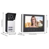 Itopfox Video Intercom System with 7in LCD Screen, HD Video Door Phone Kit for Home, 120° Wide Angle, Easy to Operate, AC100-240V (US Plug) - 3 of 4