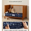 LISM 3 Pack Neutral Crib Sheet Set for Standard Crib and Toddler Mattress - 2 of 4