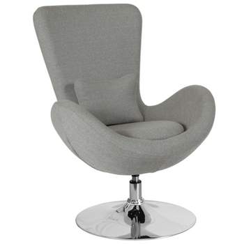 Flash Furniture Egg Series Side Reception Chair with Bowed Seat