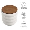Modway Mezzo Round Storage Ottoman – Boucle Fabric Upholstered Footrest with Hidden Storage and Padded Top - 2 of 4