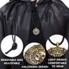 Joyfy Halloween Pirate Coin Necklace, Pirate Skull Necklace for Men, Women & Kids, Halloween Costume Accessories for Role Play Dress Up Party - 2 of 4
