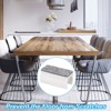 Unique Bargains No Noise Rectangle Furniture Chair Leg Cover with Felt Pad 24 Pcs - 4 of 4