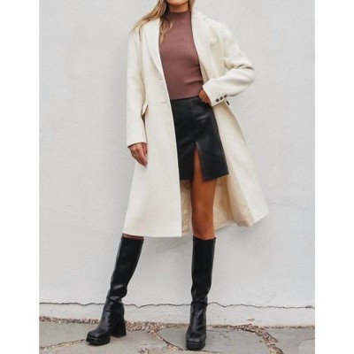 Women's Cozy Long Wool Coat - DRESS FORUM