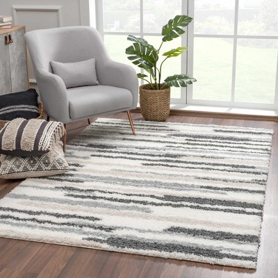 Hauteloom Zoya Irregular Striped Area Rug