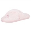 Jessica Simpson Womens Cross Band Plush Slide Slipper Slide - 3 of 4