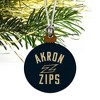 University of Akron Zips Logo Mini Small Tiny Wood Christmas Tree Holiday Ornament - 3 of 4