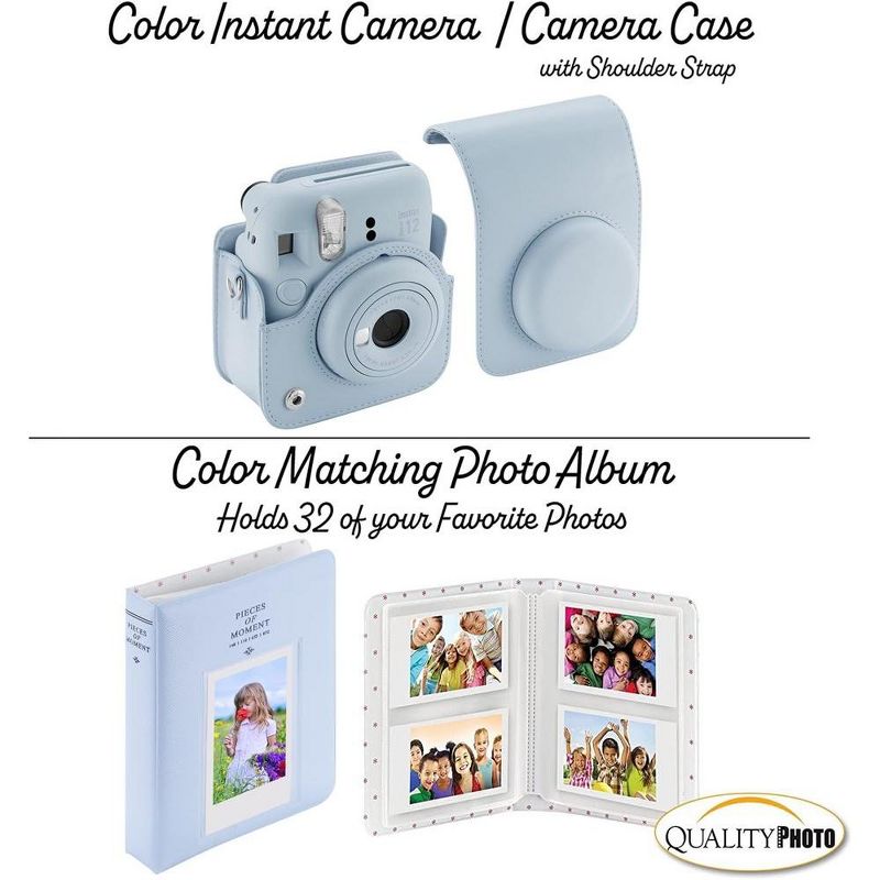Fujifilm Instax Mini 12 Instant Camera with Case 60 Fuji Films Decoration Stickers Frames Photo Album and More Accessory kit, 4 of 8
