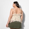 Women's Scoop Neck Chiffon Flutter Tank Top - Wild Fable™ - 3 of 4