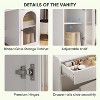 White dressing table with 360° rotating mirror and adjustable light, girls makeup dressing table - 4 of 4