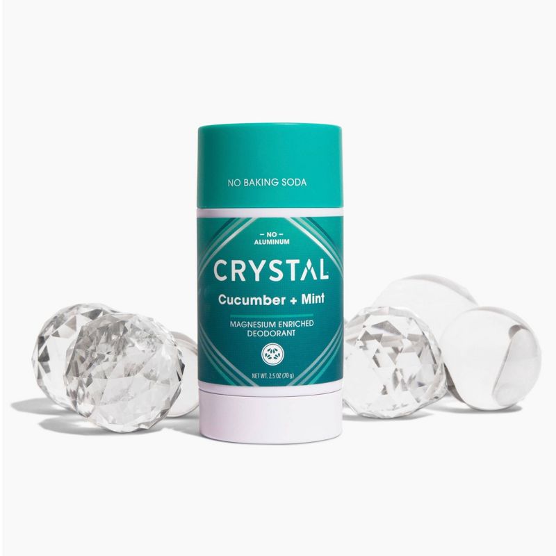 Crystal Magnesium Enriched Deodorant - Cucumber + Mint - 2.5oz, 4 of 9