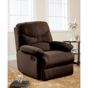 Microfiber Motion Recliner, Comfortable Living Room Reclining Chair with Pillow-Top Arms - 1 of 4