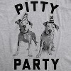 Mens Pitty Party T Shirt Cute Pitbull Dog Tee Gift for Pet Owner - Crazy Dog Men's T Shirt - 2 of 4