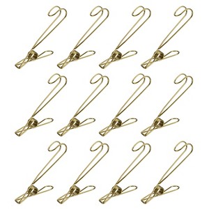 Unique Bargains Stainless Steel Universal Portable Clothespins - 1 of 4