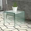 Costway 3 Piece Tempered Glass Coffee and End Table Set Transparent Living Room - 3 of 4