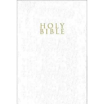 Niv, Gift and Award Bible, Leather-Look, White, Red Letter Edition, Comfort Print - by  Zondervan (Paperback)