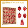 Unique Bargains Glass Decorative Hanging Tree Ornament Balls 1"-1.5" 100 Pcs - 3 of 4