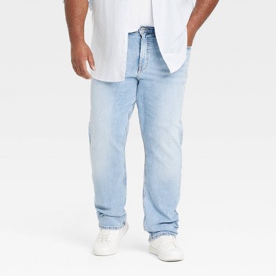 Men's Big & Tall Athletic Fit Jeans - Goodfellow & Co™ Light Blue 44x30