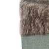 Northlight Burlap Christmas Stocking with Faux Fur Cuff - 20" - Green - 3 of 4