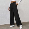 Coolmee Womens Baggy Wide Leg Pants Casual High Waist Palazzo Pant with Pockets - 3 of 4
