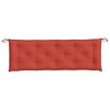 vidaXL Garden Bench Cushion Melange Red 59.1"x19.7"x2.8" Fabric - 4 of 4