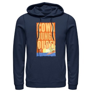 Men's The Simpsons Cowa Bunga Dude! Surfing Bart Pull Over Hoodie - 1 of 4
