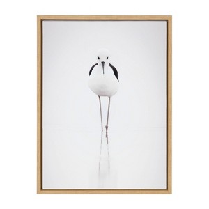 18" x 24" Sylvie Seagull Framed Canvas by Tai Prints Natural - Kate & Laurel All Things Decor - 1 of 4