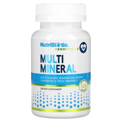 NutriBiotic Essentials, Multi Mineral, 100 Gluten Free Capsules