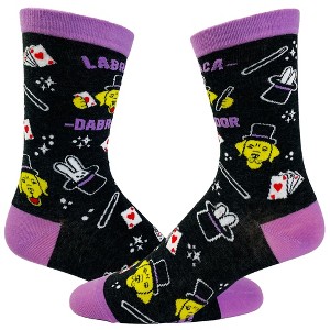 Crazy Dog T-Shirts Women's Labracadabra Socks Funny Labrador Magic Footwear For Pet Dog Lover - 1 of 4