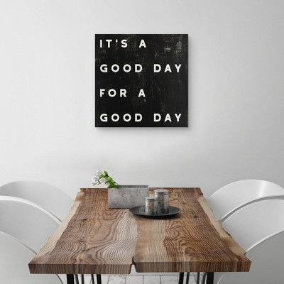 Black and White Motivational Quote Canvas Wall Art