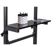 Mount-It! Mobile Stand Up Desk | Portable Podium and Presentation Lectern Height-Adjustable Multi-Purpose Standing Workstation | Black - image 3 of 4