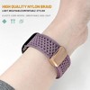 HTUTWOO Hollow Breathable Apple Watch Band, Woven Nylon Magnetic Strap 38/40/41/42/44/45/46/49mm for iWatch Series 10 9 8 7 6 5 4 3 2 1 SE Ultra - 2 of 4