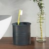 Bogart Metal Toothbrush Holder - Nu Steel: Elegant Bathroom Accessory, Oil Rubbed Bronze Finish, Holds Multiple Brushes - 2 of 4