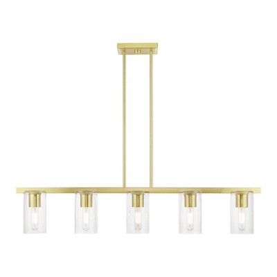 Livex Lighting Clarion 5 - Light Chandelier in  Satin Brass