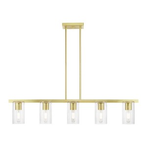 Livex Lighting Clarion 5 - Light Chandelier in  Satin Brass - 1 of 4
