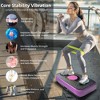 TopComfy Vibration Plate with Handle Whole Body Exercise Fitness for Fat Burning Weight Loss Men Women Home Gym Workouts, Purple, 22.5"*16"*7" - 2 of 4
