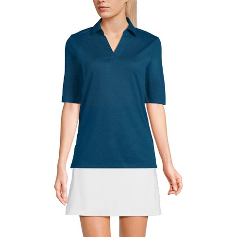 Lands End Women s Performance Pique Polo Medium Baltic Teal Target