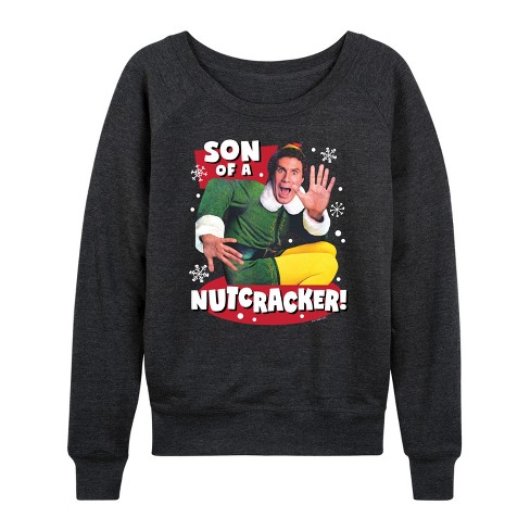 Women s Elf Christmas Son Of A Nutcracker Lightweight French Terry Slouchy Target