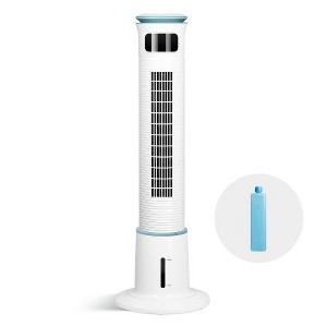 BestParts 43" Mist Tower Fan, 12 Speeds, 3 Modes, 15-Hour Timer, Cooling Humidifier, Low Noise, White - 1 of 4