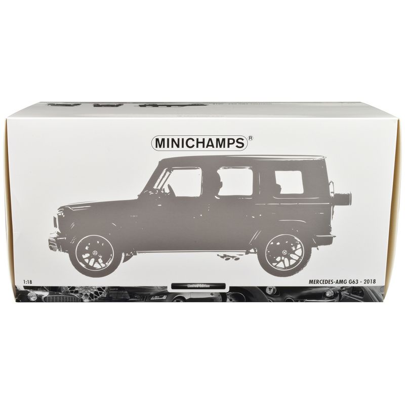 2018 Mercedes-Benz AMG G63 Green Metallic with Sunroof 1/18 Diecast Model Car by Minichamps, 1 of 4