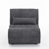 CAVINAS Velvet Recliner Single Seat Comfortable Lounge Chair Sofa Design Sofa with Waist Pack Padding - 2 of 4