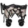 FURNIinspire Outdoor Serving Carts Multi Functional Push Pull Folding Wagon Cart with Rotating Handle All-Terrain Wheele, Gray, 48.43"*22.83"*43.7" - 4 of 4
