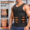 Nebility™ Men's Sauna Suit Sweat Tank Workout Shirt with Slimming Belt - 4 of 4