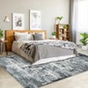 Coolmee Washable Rugs for Entryway Indoor, Non Slip Small Living Room Rugs Printed Faux Wool Throw Rug, Floor Carpet Gray - 4 of 4