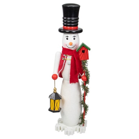 Northlight Wooden Snowman Christmas Nutcracker - 18