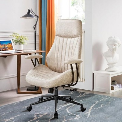 XIZZI Home Office Desk Chairs Computer Office Chair Modern Ergonomic Desk Chair High Back Suede Fabric Desk Chair for Executive or Home Office