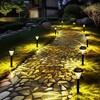GIGALUMI 16 Pack Solar Pathway Lights, IP65 Waterproof Outdoor Solar Lights for Garden,Lawn and Yard, Warm White Solar Powered Landscape Lighting - 2 of 4
