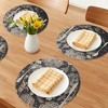 REGALWOVEN Placemats Set of 6 Plastic Placemats for Kitchen Dining Table Decor Table Placemats Wipeable Floral Table Mat - 2 of 4