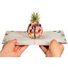 Paper Love 3D Floral Pineapple Pop Up Card, For All Occasions | 5" x 7" Cover - Includes Envelope and Note Tag - 4 of 4