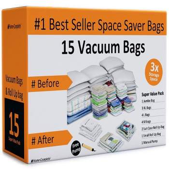 Hastings Home Vacuum Storage Bags Variety Set - Pack of 15
